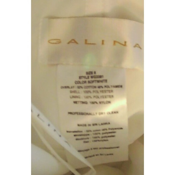 NWT Galina Davids Bridal Womens 6 Wedding Dress and Slip Lacy $600 MSRP - Picture 13 of 15